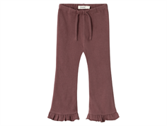 Lil Atelier rose brown bootcut bukser